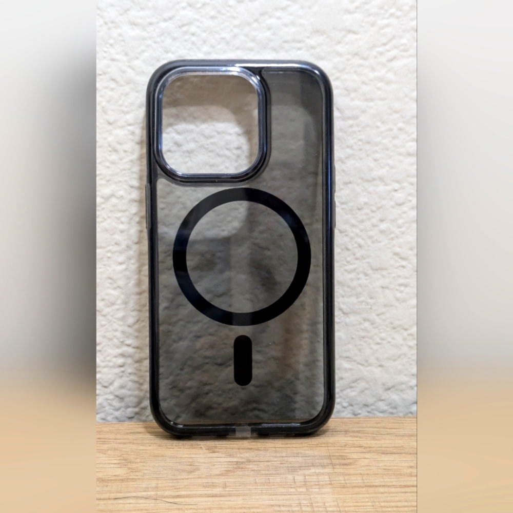 Magnetic case for iphone 15 pro Matte Gray/Black